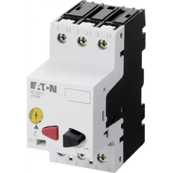 EATON PKZM01-6.3 Motorschutzschalter, 6,3 A, 3-polig, Drucktaster, 2,2 kW bei 400 V 278483