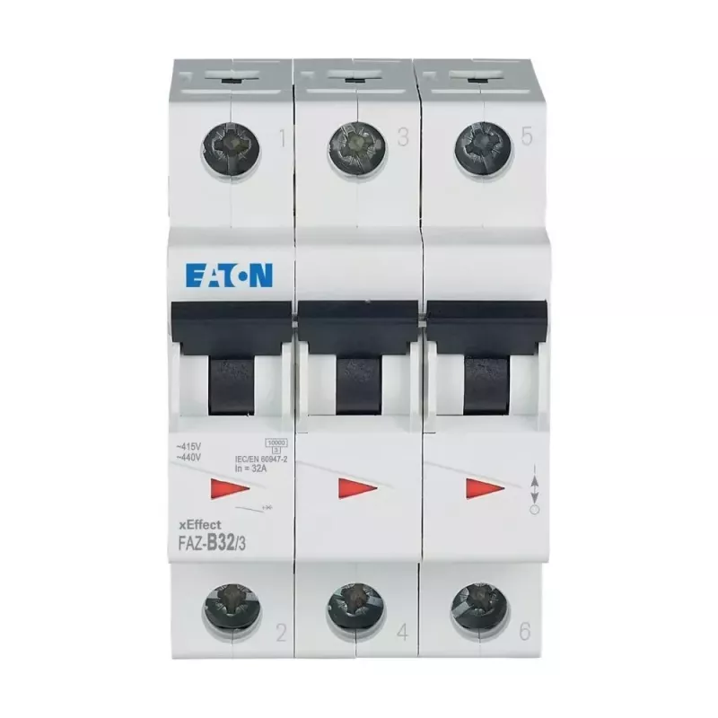 EATON FAZ-B32/3 Leitungsschutzschalter 32 A, 3-polig, B-Charakteristik, 6 kA 278850