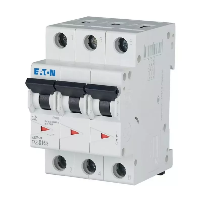 EATON FAZ-D16/3 Leitungsschutzschalter 16A 3-polig D-Charakteristik 6kA 278896