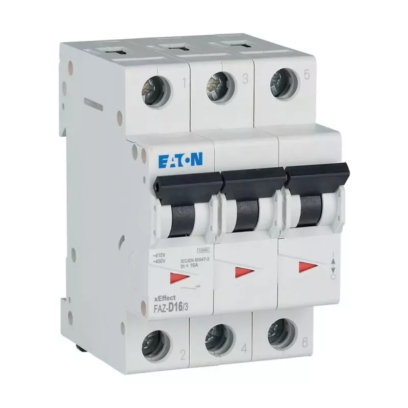 EATON FAZ-D16/3 Leitungsschutzschalter 16A 3-polig D-Charakteristik 6kA 278896