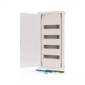 Eaton KLV-48HWP-F Unterputz-Verteilerschrank, 4 Reihen, 48 Module, weiße Stahltür 178812