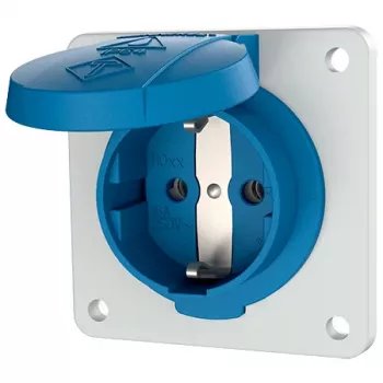 Mennekes 11031F Schuko-Aufputz-Steckdose, 16 A, 230 V, IP54, Blau