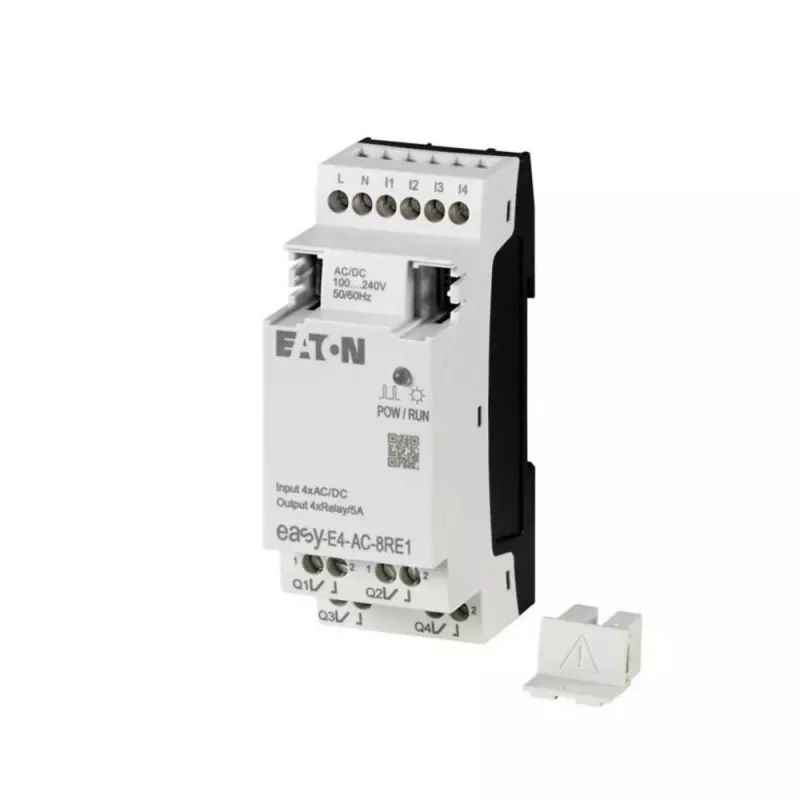 Eaton easyE4 SPS-E/A-Erweiterungsmodul, 4 digitale Eingänge, 4 Relaisausgänge EASY-E4-AC-8RE1