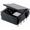 Bopla Batteriehalter für 4 AA (Mignon) Zellen mit 9V-Block Lötanschluss, 65 x 65 x 21,5 mm, Schwarz 46600000