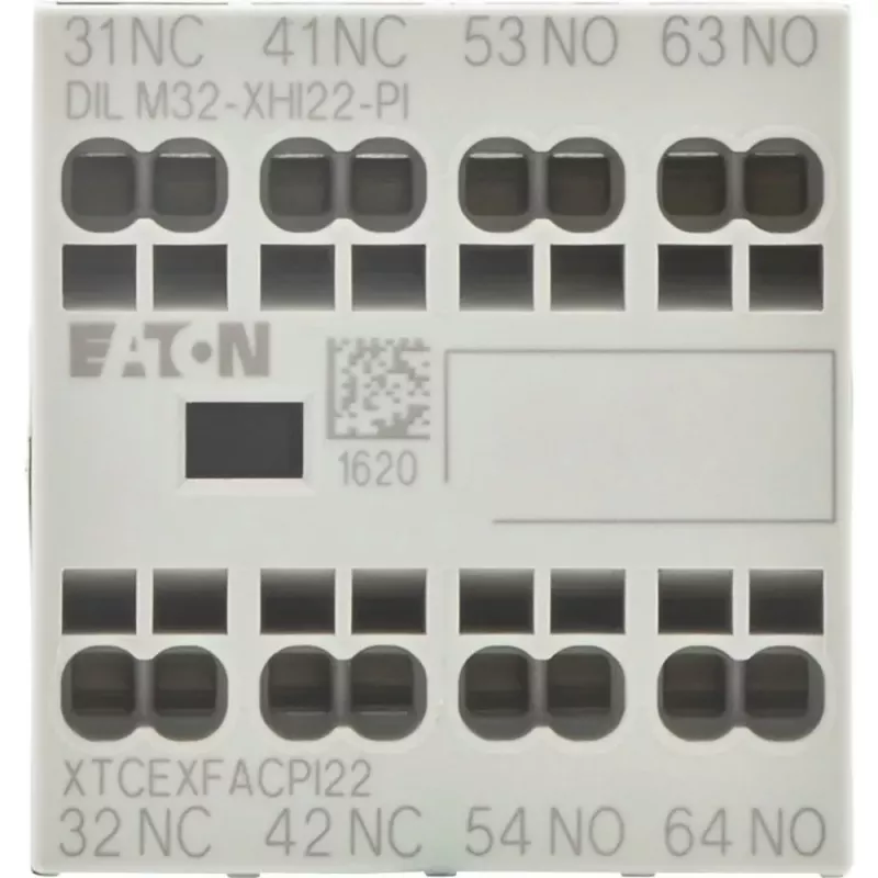 Eaton DILM32-XHI22 Hilfskontaktblock, 2NO+2NC, Frontmontage, Schraubklemmen 199311