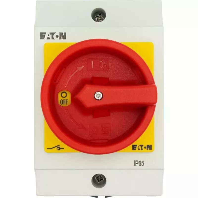 Eaton T0-3-8342/I1/SVB Hauptschalter, 3-polig, 20 A, Rot/Gelb 207159