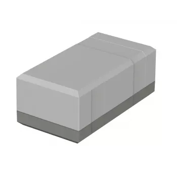 Bopla EG 1250 Tischgehäuse, 125 x 67 x 50 mm, Polystyrol, Lichtgrau RAL 7035 32125002