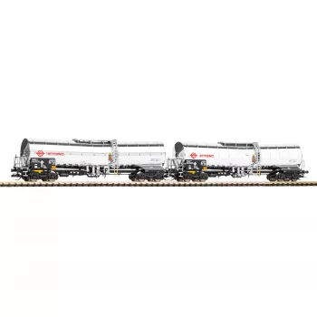 PIKO 47683 TT 2-teiliges Set Kesselwagen Chemie Ermewa Epoche VI