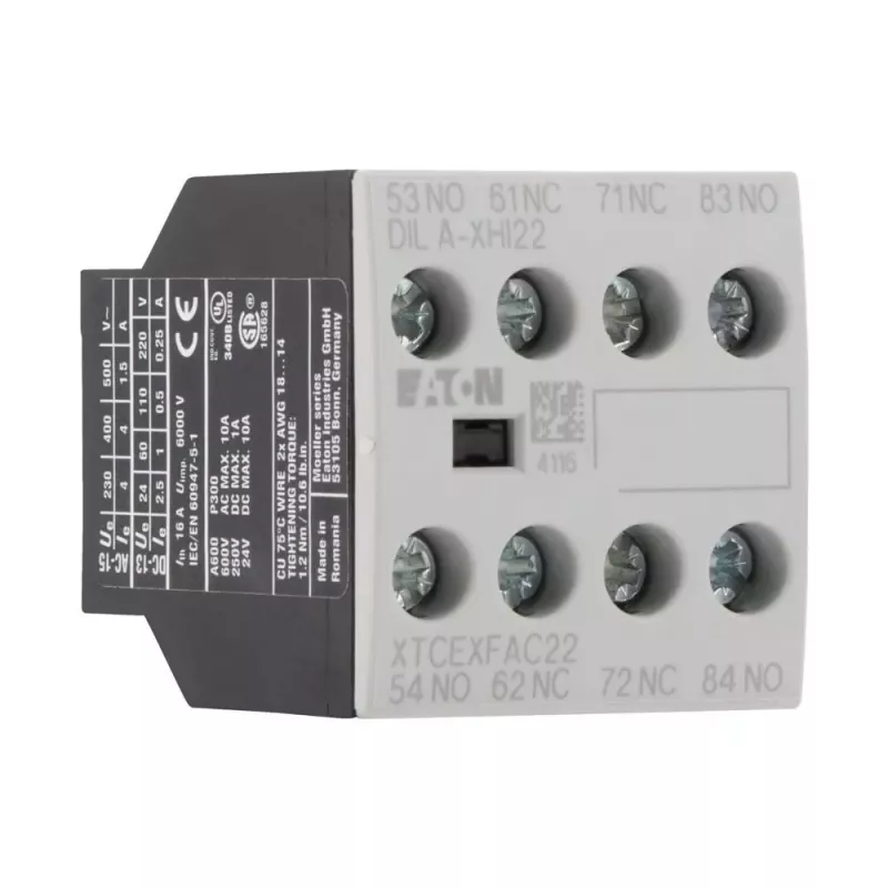 Eaton DILA-XHI22 Hilfskontaktblock 2NO+2NC Frontmontage 276426