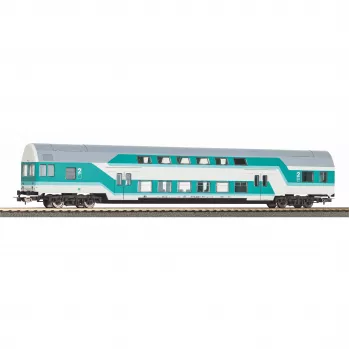 PIKO 53109 H0 Doppelstock-Steuerwagen DBmq 776 Mintgrün DR Epoche IV