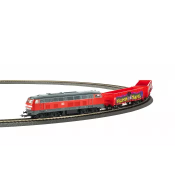 PIKO 57032 Kinder Start-Set Güterzug BR 218 DB AG mit zwei offenen Eaos-Wagen
