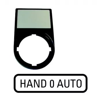 Eaton M22S-ST-D12 Beschriftungsschild für Wahlschalter, 0-1, Weiß 216493