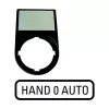 Eaton M22S-ST-D12 Beschriftungsschild für Wahlschalter, 0-1, Weiß 216493