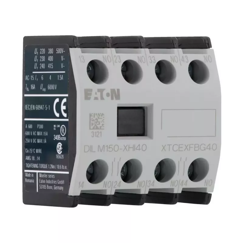 Eaton DILM150-XHI40 Hilfskontakt 4NO Frontmontage für DILM Schütze 277948