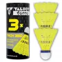 TALBOT torro Tech 350 Nylon Badmintonfederball, mittlere Geschwindigkeit, gelb/blau, 1 Stück 479113