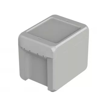 BOPLA Bocube Wandgehäuse, Polycarbonat, Lichtgrau RAL 7035, 80 x 113 x 90 mm 96012135
