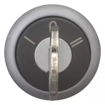 Eaton M22-WRS3 Schlüsselbetätigter Wahlschalter-Antrieb, 3-Positionen Rastend, Kunststoff Schwarzer Frontring, 22,5 mm 216900