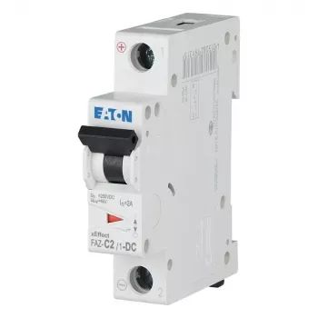Eaton FAZ-C2/1-DC Leitungsschutzschalter, 1-polig, 2 A, C-Charakteristik, 220 V DC, 10 kA 279122