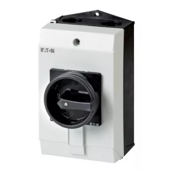 Eaton P1-25/I2H/SVB-SW/HI11 3-poliger Hauptschalter 25A IP65 Aufputzmontage Schwarz/Grau 227862