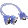 Ixxat Y-CAN Kabel, D-SUB9 Stecker auf 2x D-SUB9 Buchse, 0,3 m, Schwarz 1.04.0076.00001