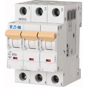 Eaton PXL-B13/3 Leitungsschutzschalter (MCB), 3-polig, 13 A, B-Charakteristik, 10 kA, DIN-Schiene 236382