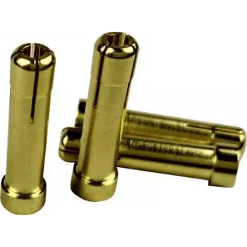 Reely Adapterstecker 4mm Goldkontaktstecker auf 5mm Goldkontaktbuchse 1605782