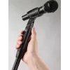 KÖNIG & MEYER 26200-300-55 Einhand-Mikrofonstativ mit rundem Fuß, Schwarz