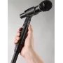 KÖNIG & MEYER 26200-300-55 Einhand-Mikrofonstativ mit rundem Fuß, Schwarz