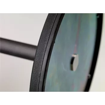 KÖNIG & MEYER 26200-300-55 Einhand-Mikrofonstativ mit rundem Fuß, Schwarz