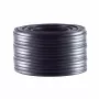 Helos 4-adriges flaches Telefonkabel, AWG28, Schwarz, 25 m (76106-25)