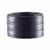 Helos 4-adriges flaches Telefonkabel, AWG28, Schwarz, 25 m (76106-25)