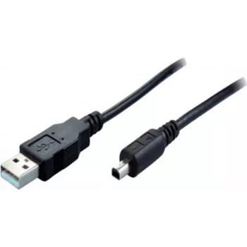 SHIVERPEAKS USB 2.0 Mini-Kabel, USB-A Stecker auf Mini USB-B Stecker, 2,0 m, Schwarz 11004996