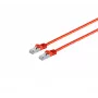 Exertis Connect 79305R Cat6a S/FTP Patchkabel RJ45 auf RJ45, 5 m, halogenfrei, geformt, ohne Haken, Rot