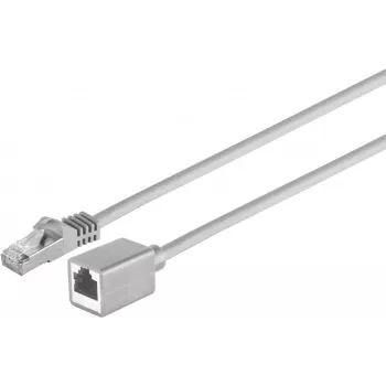 S CONN MAXIMUM CONNECTIVITY Cat.7 S/FTP PIMF Netzwerk-Verlängerungskabel, RJ45 Stecker auf Buchse, halogenfrei, grau, 10 m 08-62070