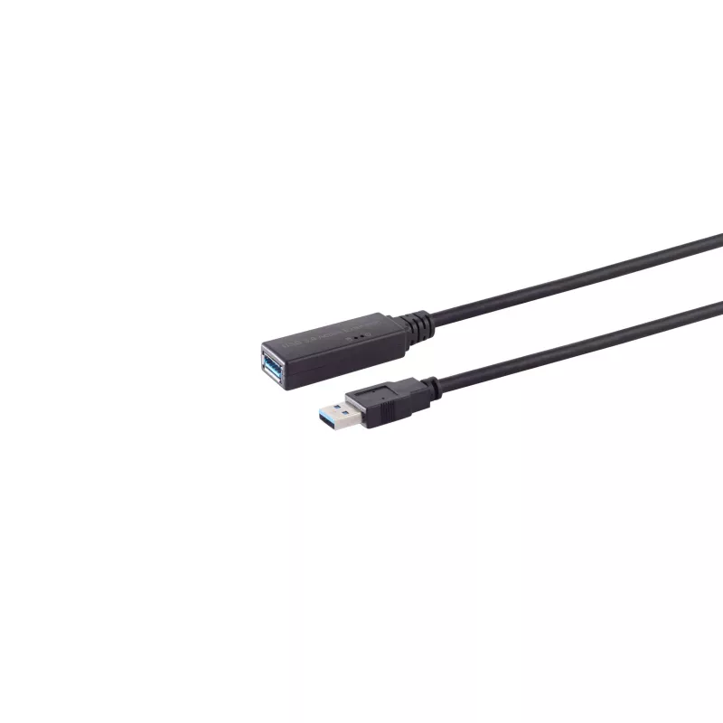 S/CONN maximum connectivity aktives USB-C-auf-USB-A-Verlängerungskabel, USB 3.0, 5 Gbps, 5 m 13-39055