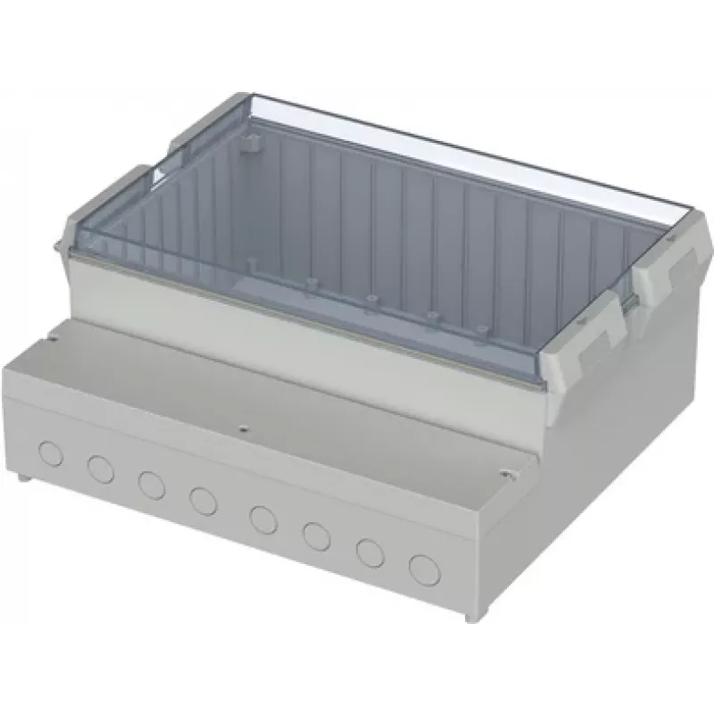 BOPLA RCP 4000 Schalttafelgehäuse, ABS/Polycarbonat, Lichtgrau, 363,4 x 318,6 x 150 mm 41400109