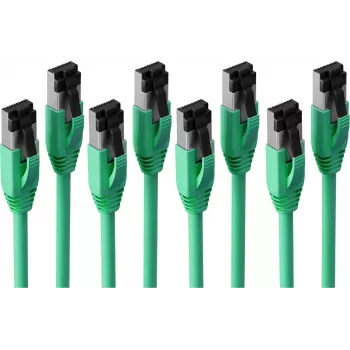 S CONN Maximum Connectivity Basic-S Cat. 8.1 F/FTP PIMF LSZH Patchkabel, Grün, 5m, 4er-Pack SC08-41053-4