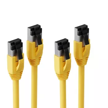S CONN MAXIMUM CONNECTIVITY Cat. 8.1 F/FTP PIMF LSZH Patchkabel, Gelb, 1,5 m, 2er-Pack SC08-41152-2
