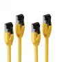 S CONN MAXIMUM CONNECTIVITY Cat. 8.1 F/FTP PIMF LSZH Patchkabel, Gelb, 1,5 m, 2er-Pack SC08-41152-2