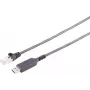 S CONN MAXIMUM CONNECTIVITY USB-A LAN-Adapterkabel 1G, USB Typ-A Stecker auf RJ45, PVC, Schwarz, 1,5m (13-52155)