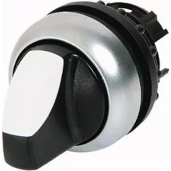 Eaton 284393 2-poliger EIN/AUS-Drehschalter, 20 A, 690 V AC, Unterputzmontage, Schwarz/Silber