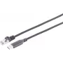 S CONN MAXIMUM CONNECTIVITY USB-A LAN-Adapterkabel 1G, USB Typ A Stecker auf RJ45, Aluminium, Schwarz, 7,5m (14-52065)
