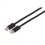 S CONN MAXIMUM CONNECTIVITY USB-C auf USB-C geflochtenes Ladekabel 2m Schwarz 60W PD USB 2.0 14-21035