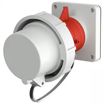 MENNEKES Einbau-Stecker 32A 5p 6h 400V IP67 Rot 1254