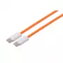 S CONN MAXIMUM CONNECTIVITY USB-C Ladekabel, 2.0, 240W, orange, Textil, 1,5m (14-22157)