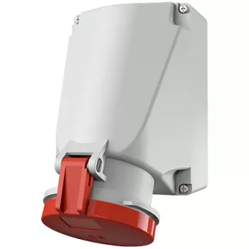 MENNEKES PowerTOP Xtra Wandsteckdose 63A 5p 6h 400V IP44 Rot 21253A