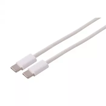 S CONN MAXIMUM CONNECTIVITY USB-C Ladekabel, 2.0, 240W, Weiß, Textil, 3m (14-22046)