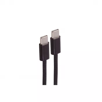 SHIVERPEAKS USB-C auf USB-C Ladekabel, USB 2.0, 60W, 0,5m, geflochtenes Textil, Schwarz (BS14-21015)