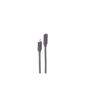 ShiverPeaks BS13-44025 USB 3.2 Gen 2 USB-C Verlängerungskabel 1m Schwarz