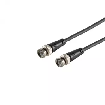 S CONN MAXIMUM CONNECTIVITY BNC-Stecker auf BNC-Stecker RG59 Koaxialkabel, 75 Ohm, 1,0m, Schwarz 77601
